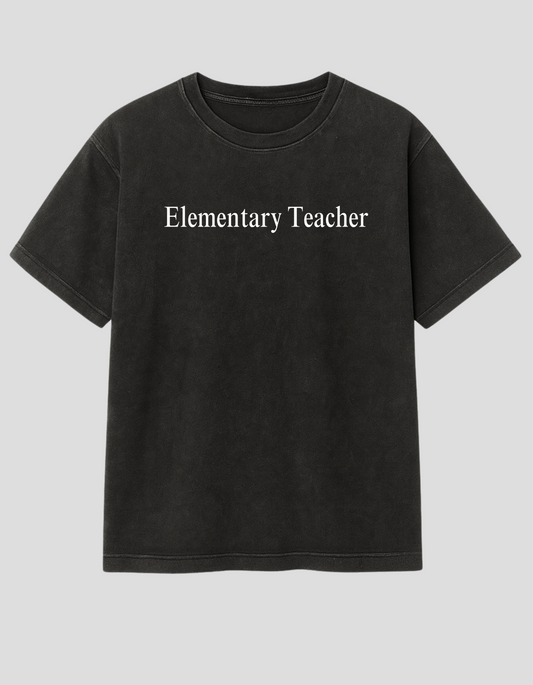 Elementary Teacher Label Tee