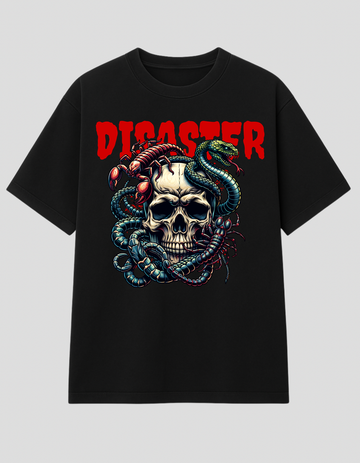 🔥 DISASTER – Venom Skull Edition Oversized Tee
