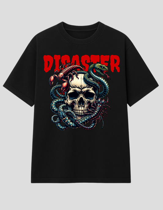 🔥 DISASTER – Venom Skull Edition Oversized Tee