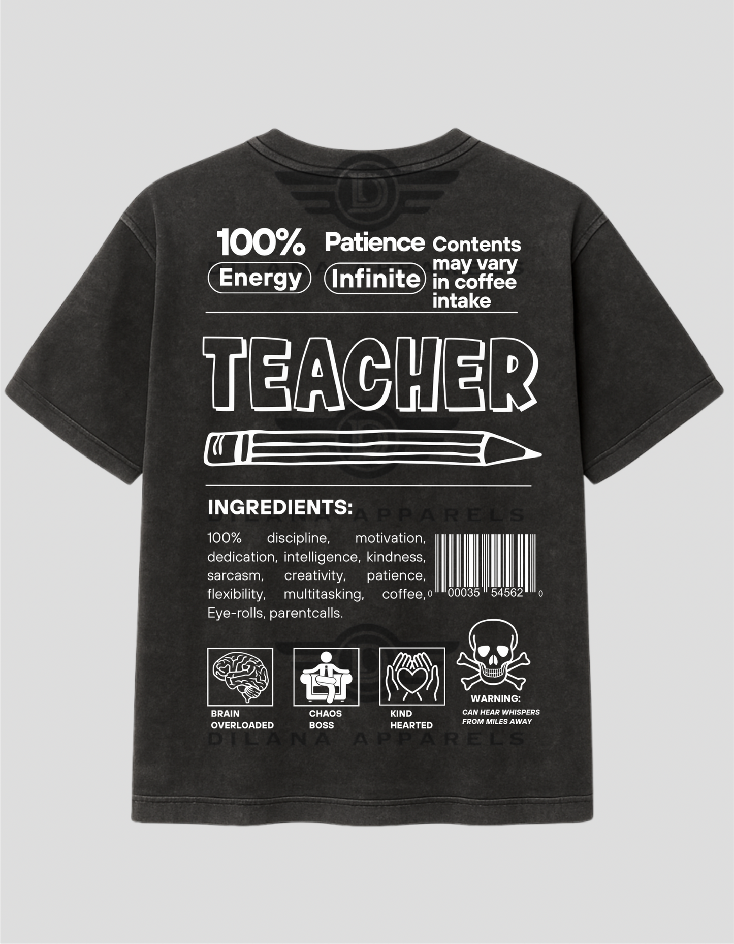 Teacher Label Tee